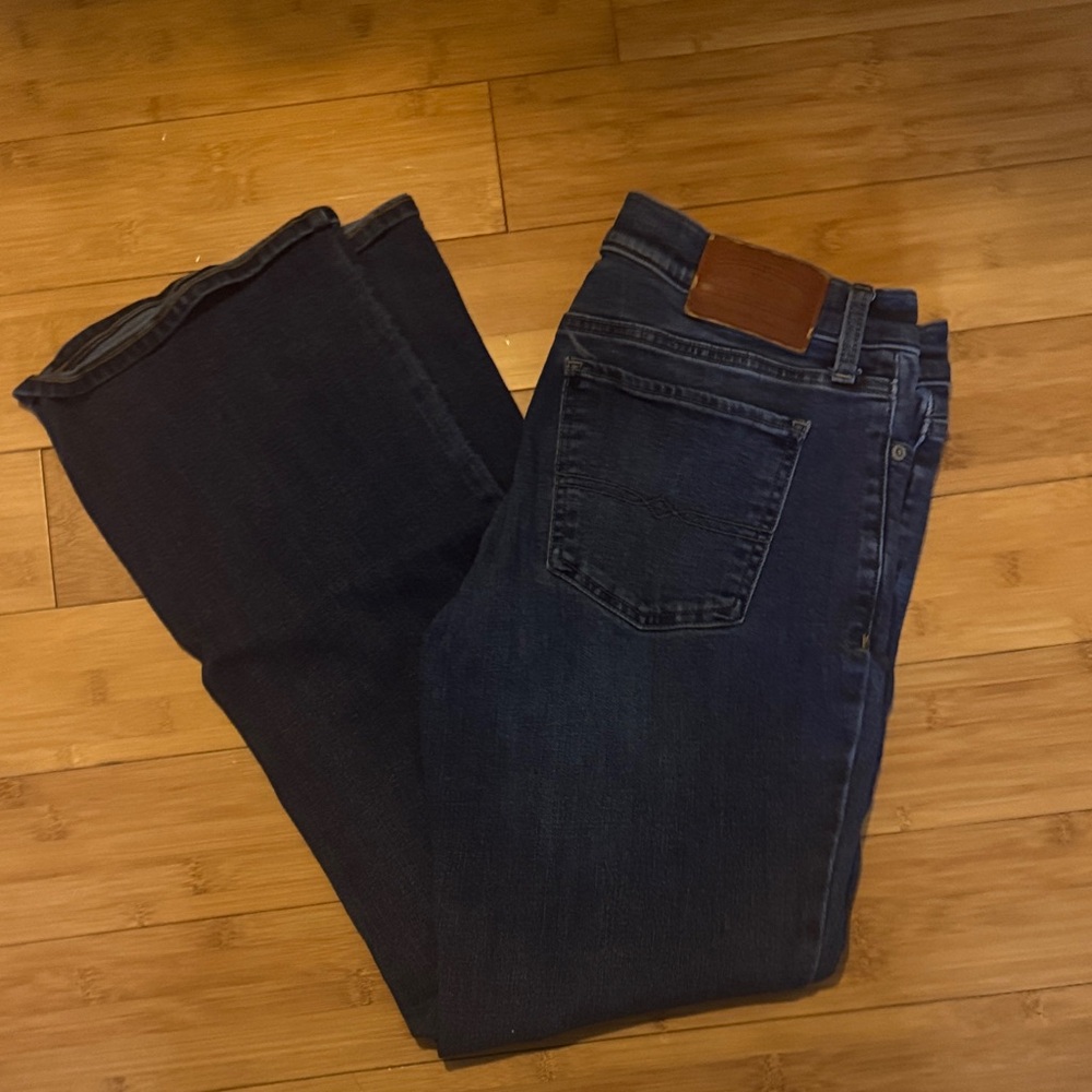 Lucky Brand Women's Straight Jeans in Dark Blue Wash